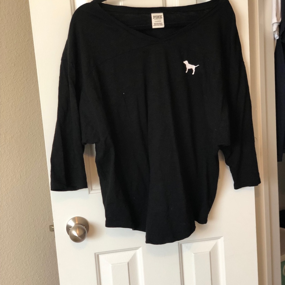 Black Victoria Secret shirt.